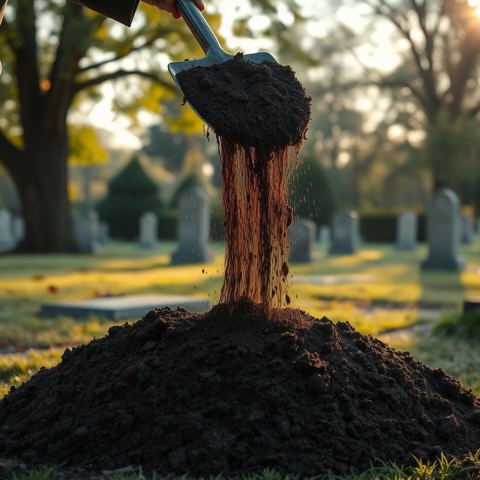 Dream : Pouring soil on a grave