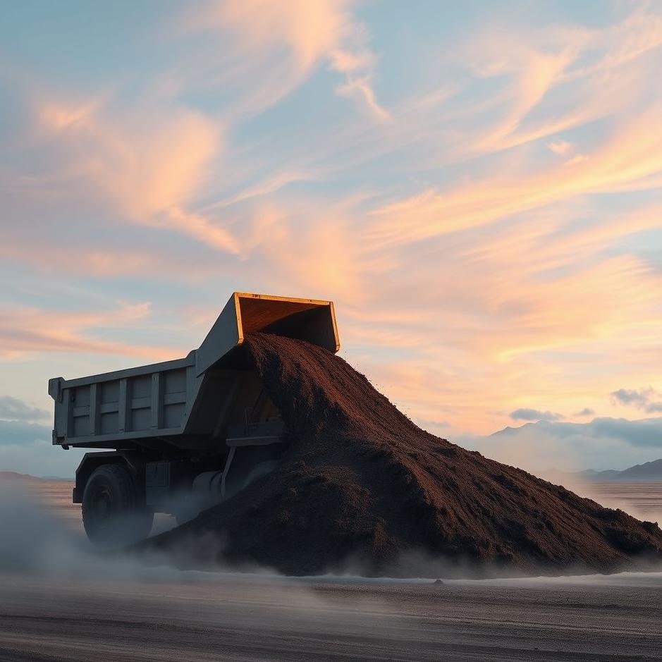 Dream : Pouring soil with a truck in a dream