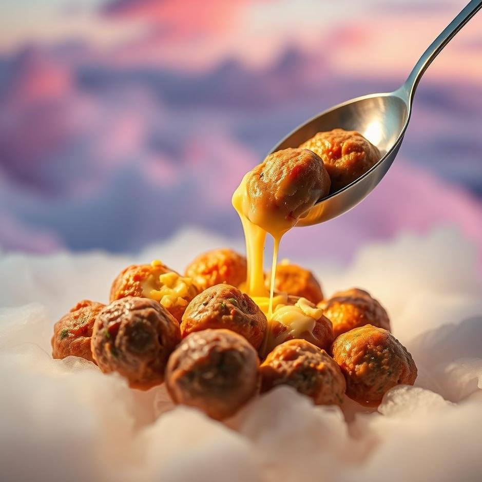 Dream : Pouring stuffed meatballs in a dream