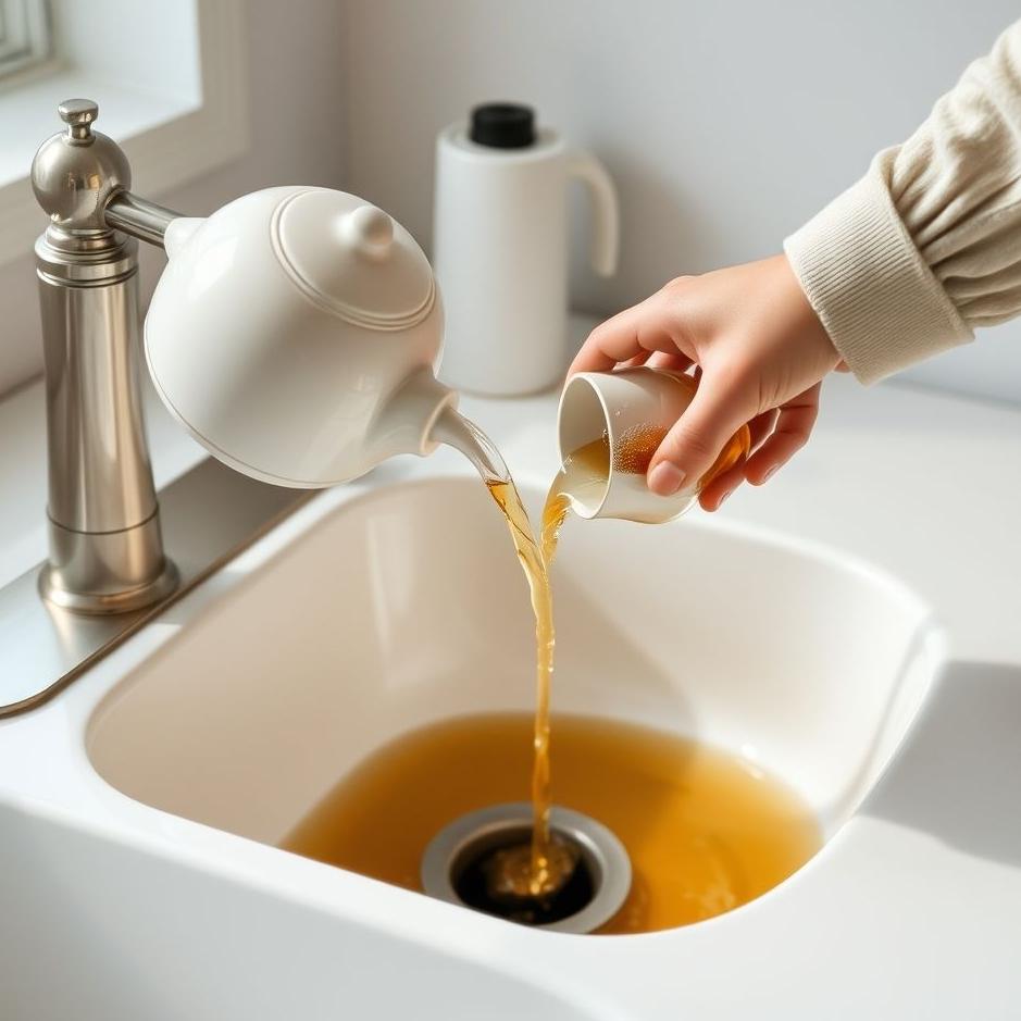 Dream : Pouring tea into the sink