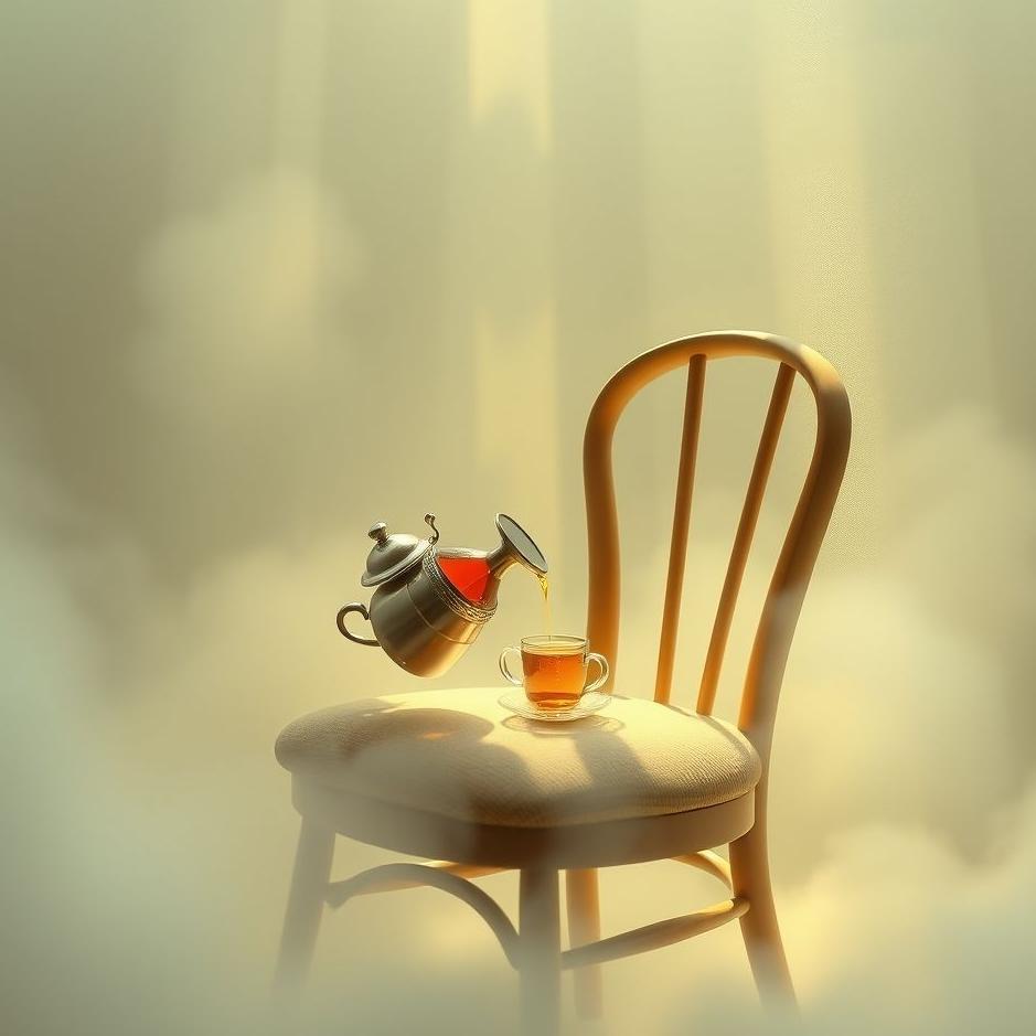 Dream : Pouring tea on a chair in a dream
