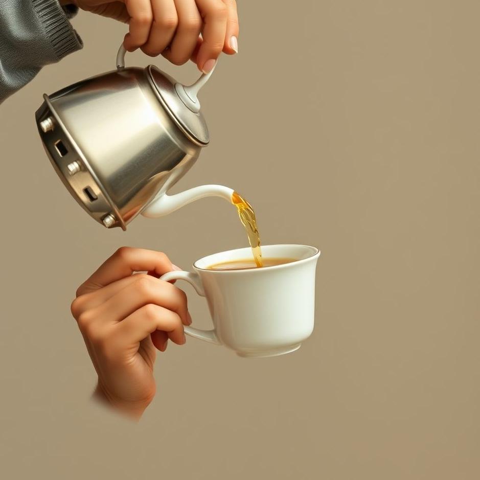 Dream : Pouring tea on one's head