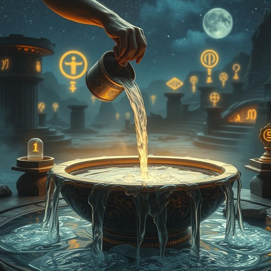 Dream : Pouring the water in the legend