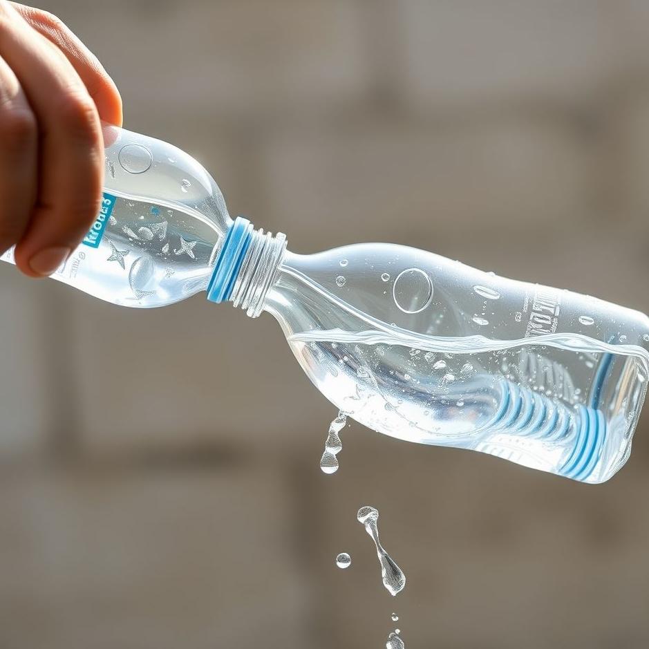 Dream : Pouring water from a plastic bottle