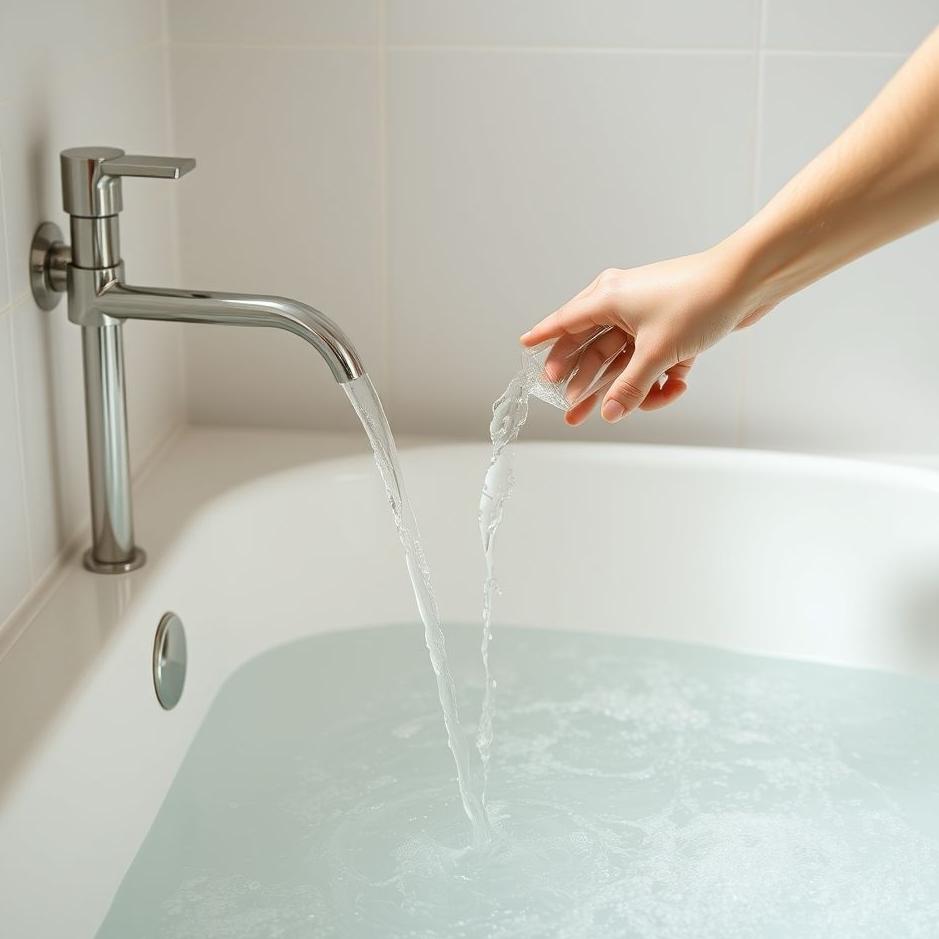 Dream : Pouring water in a bath