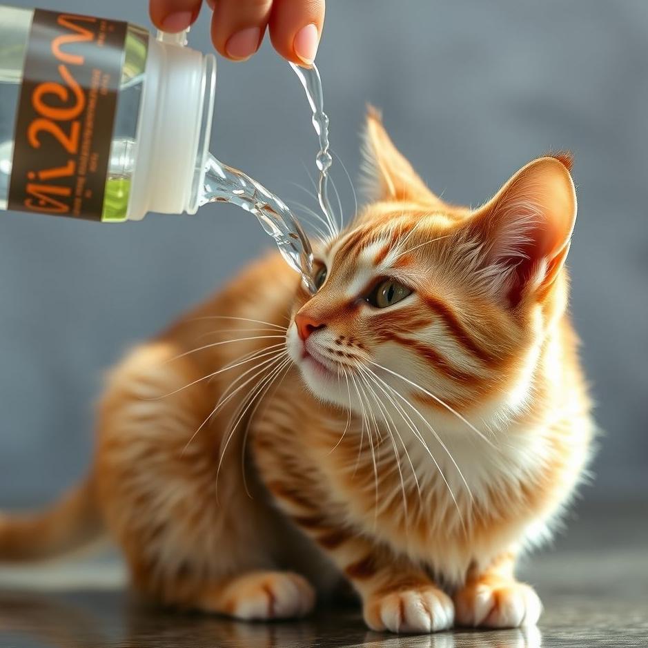 Dream : Pouring water on a cat