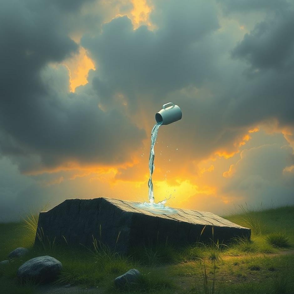 Dream : Pouring water on a grave in a dream