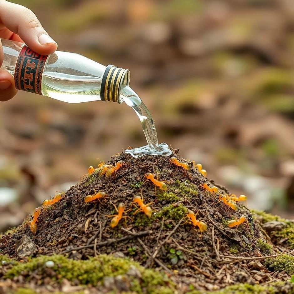 Dream : Pouring water on an anthill