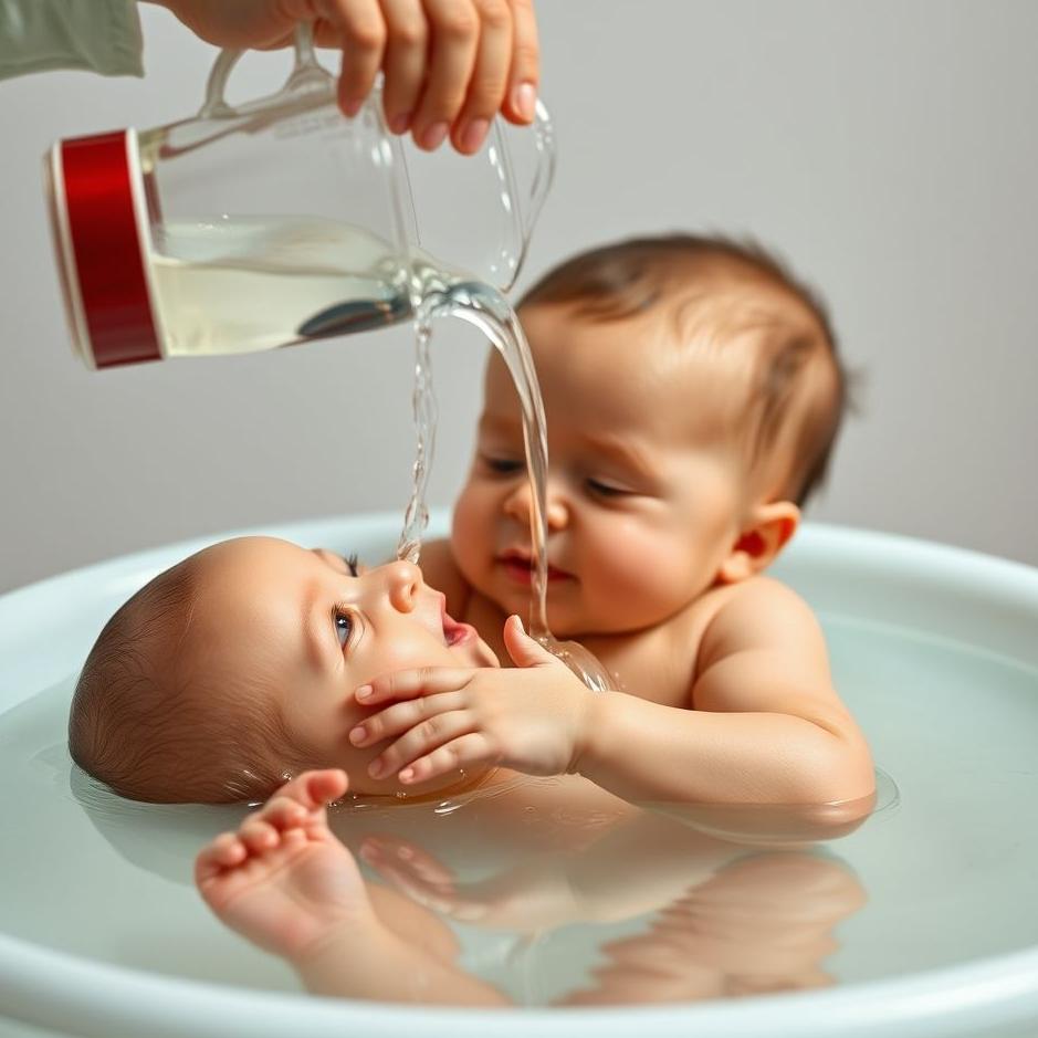 Dream : Pouring water on baby