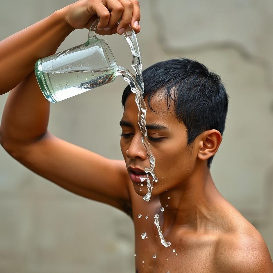 Dream : Pouring water on one's head