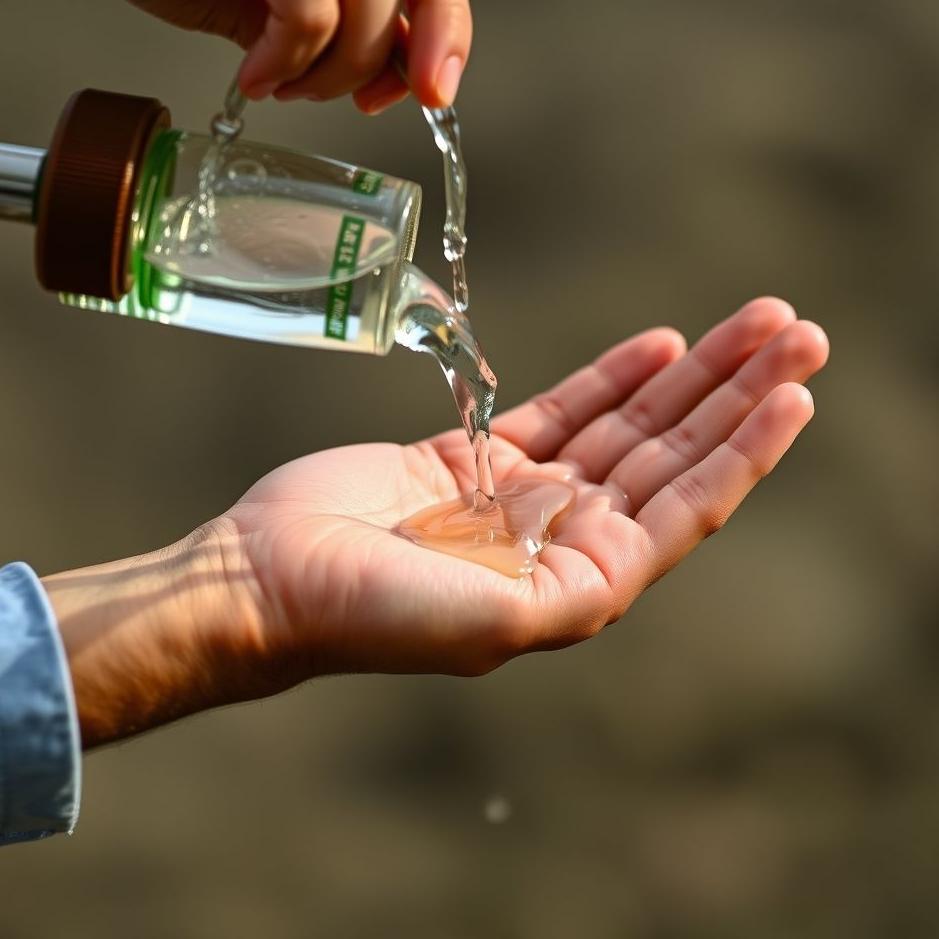 Dream : Pouring water on one's own hand