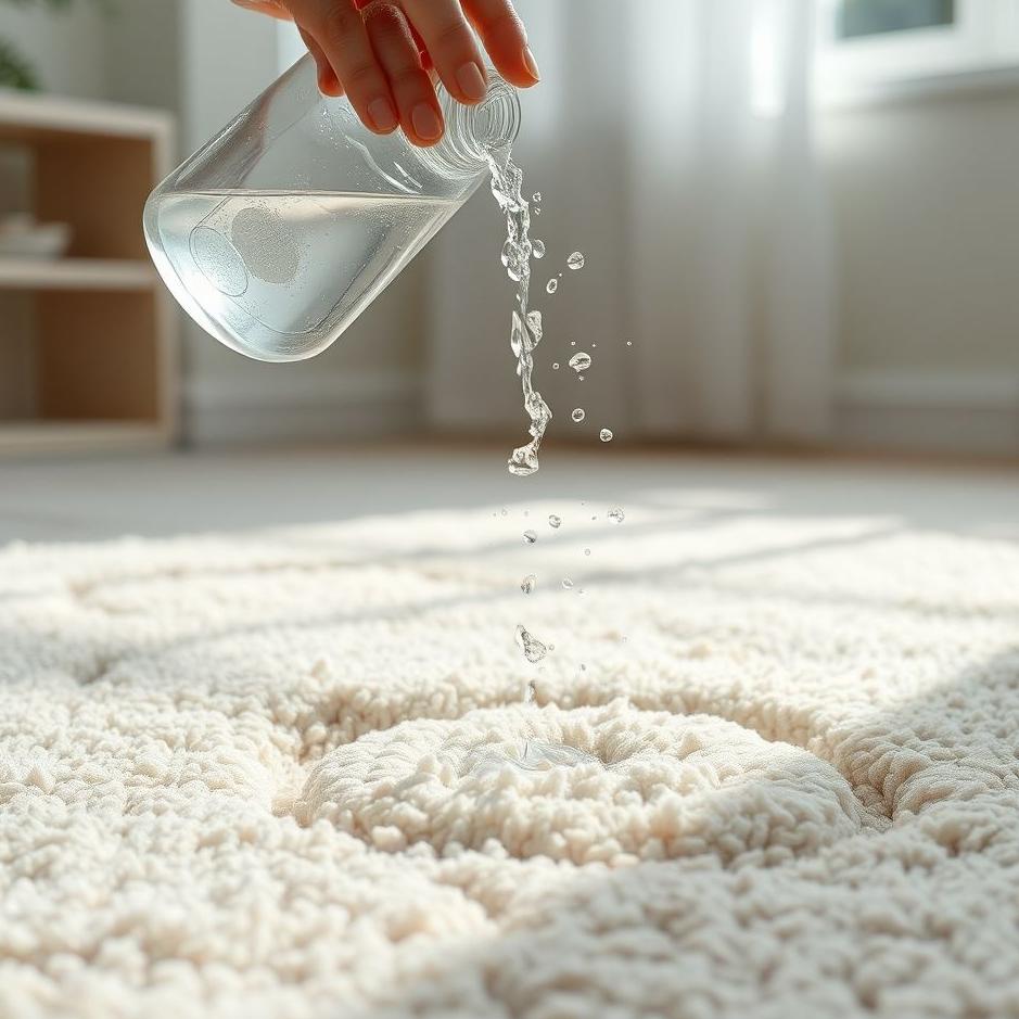Dream : Pouring water on the carpet
