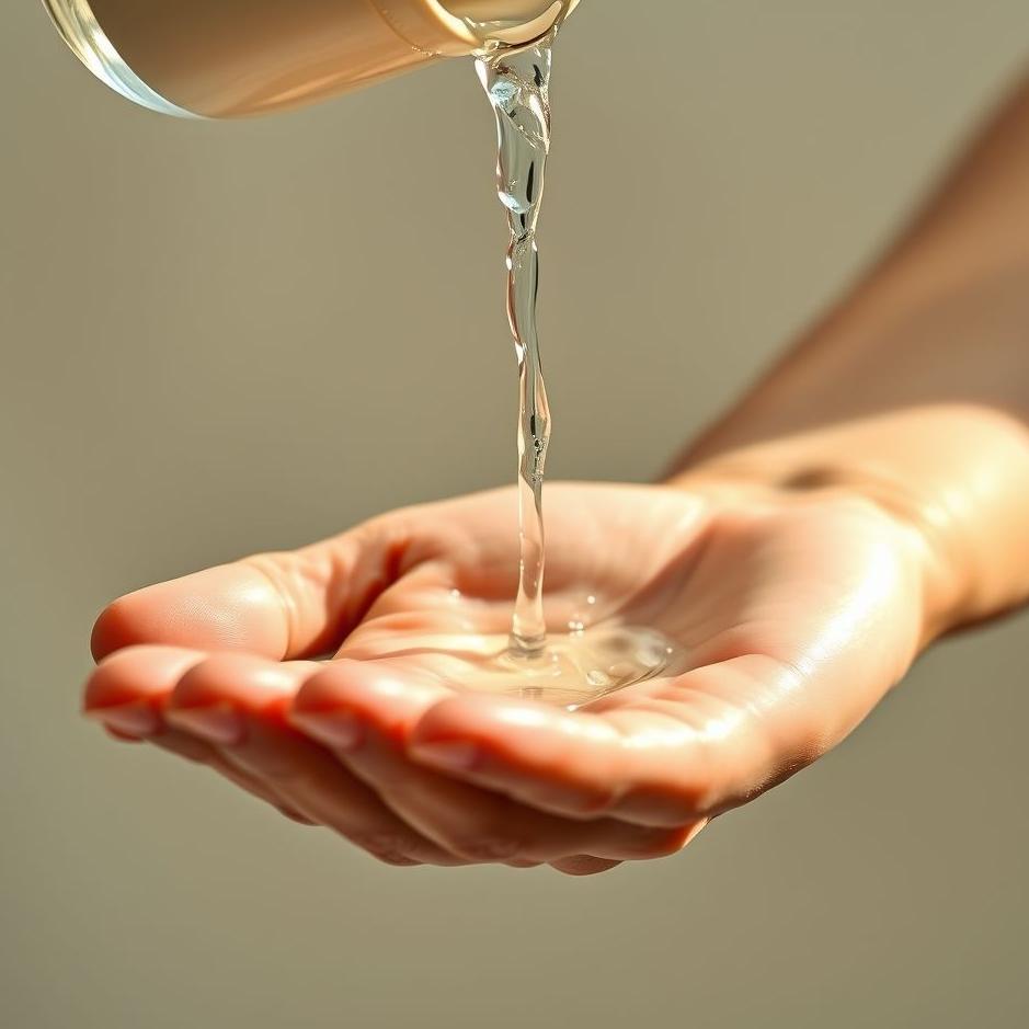 Dream : Pouring water on the hand of your loved one