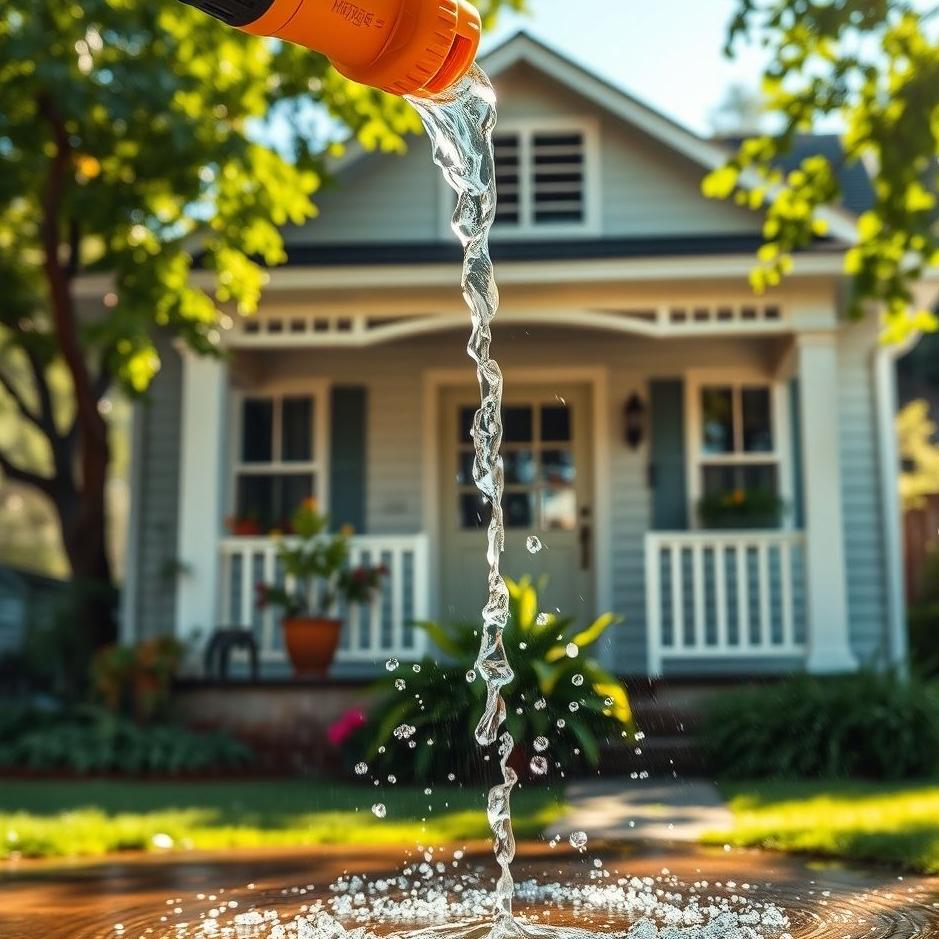 Dream : Pouring water on the house