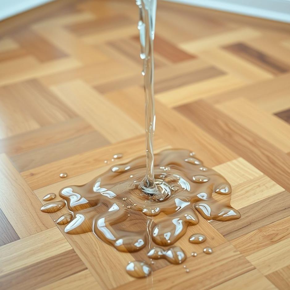 Dream : Pouring water on the parquet floor