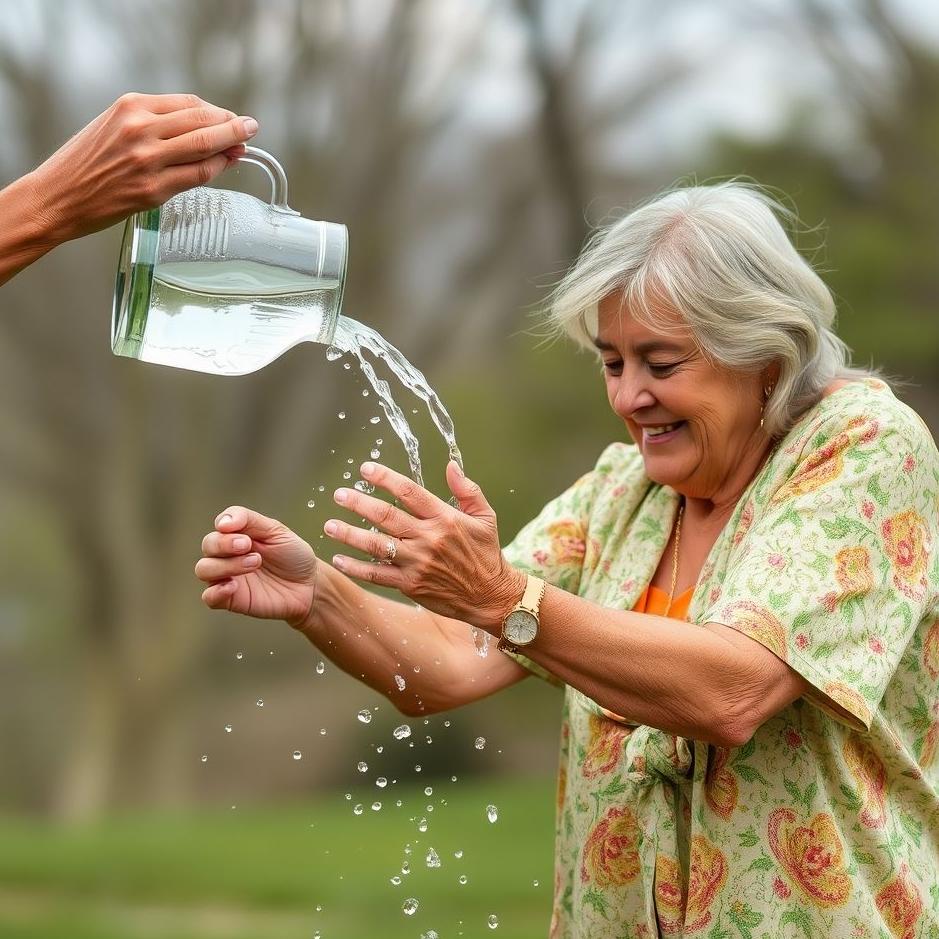Dream : Pouring water on your loved one
