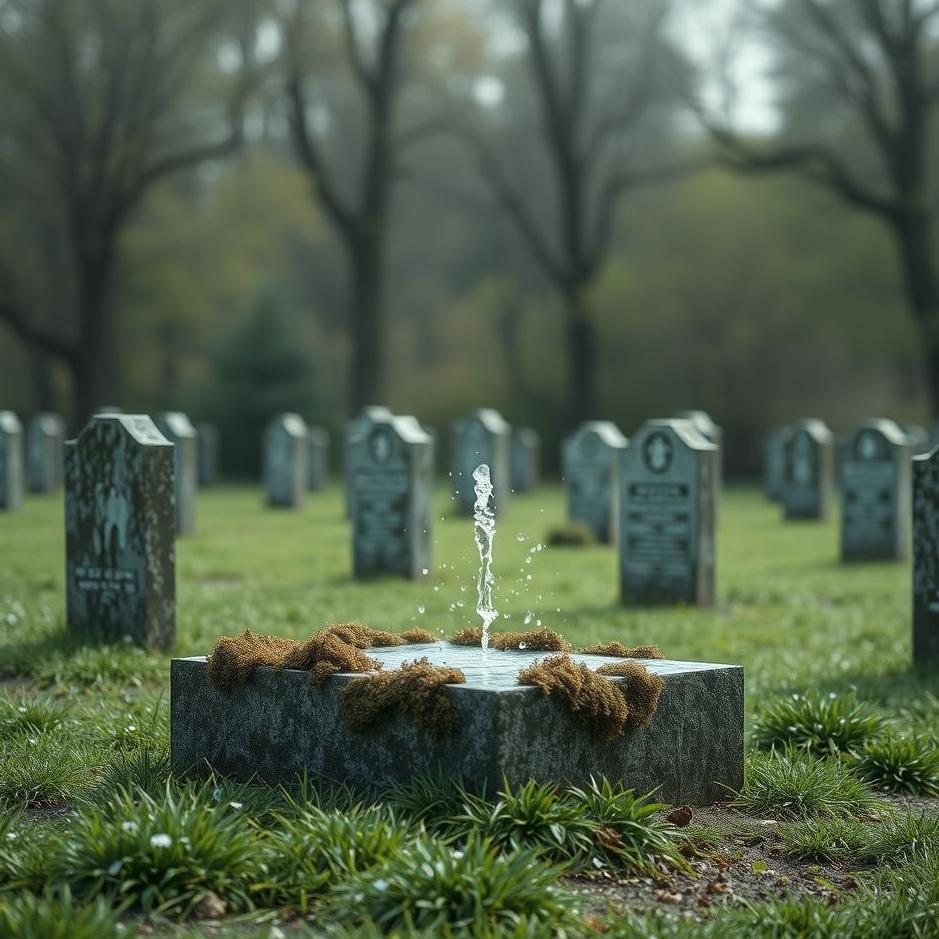 Dream : Pouring water on your own grave