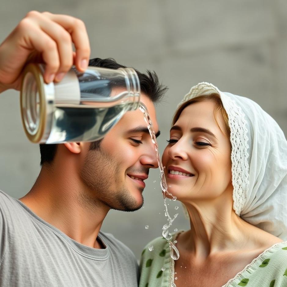 Dream : Pouring water on your spouse's face