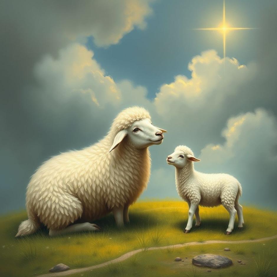 Dream : Praying a sheep and a lamb in a dream