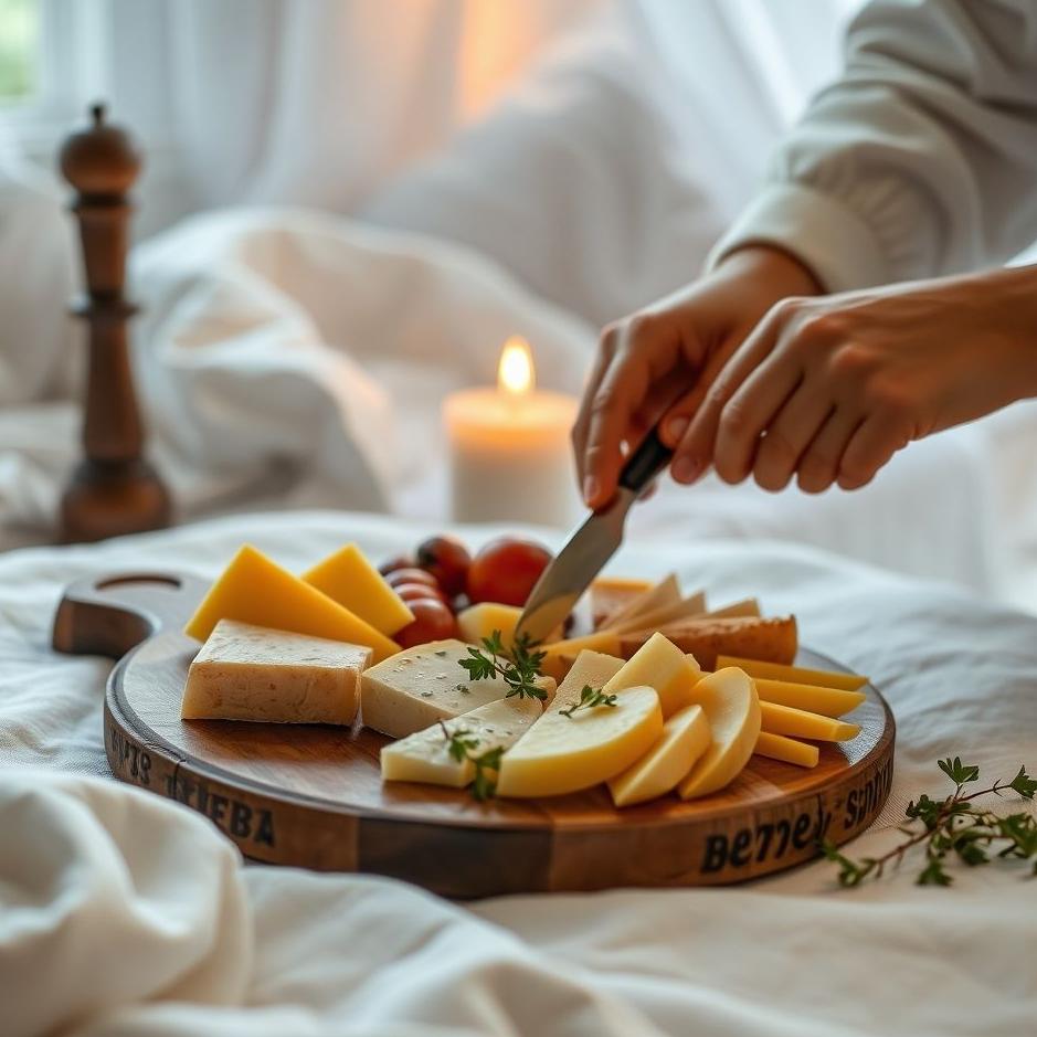 Dream : Preparing a cheese plate in your dream
