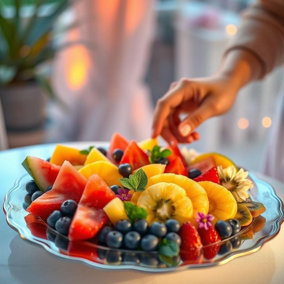 Dream : Preparing a fruit plate for a guest in a dream