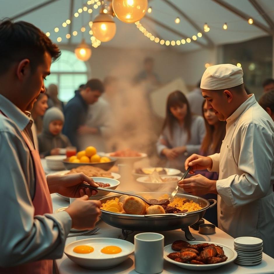Dream : Preparing breakfast for a crowd in a dream