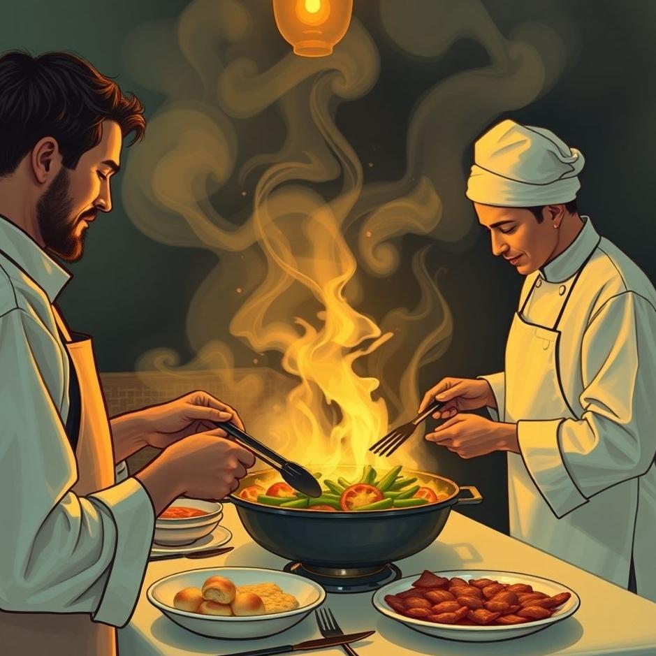 Dream : Preparing food for a guest in a dream