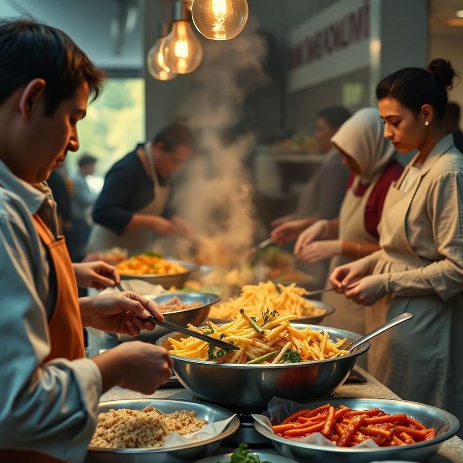 Dream : Preparing food for people in your dream