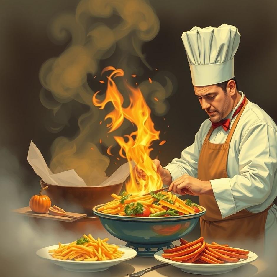 Dream : Preparing food for the boss in a dream