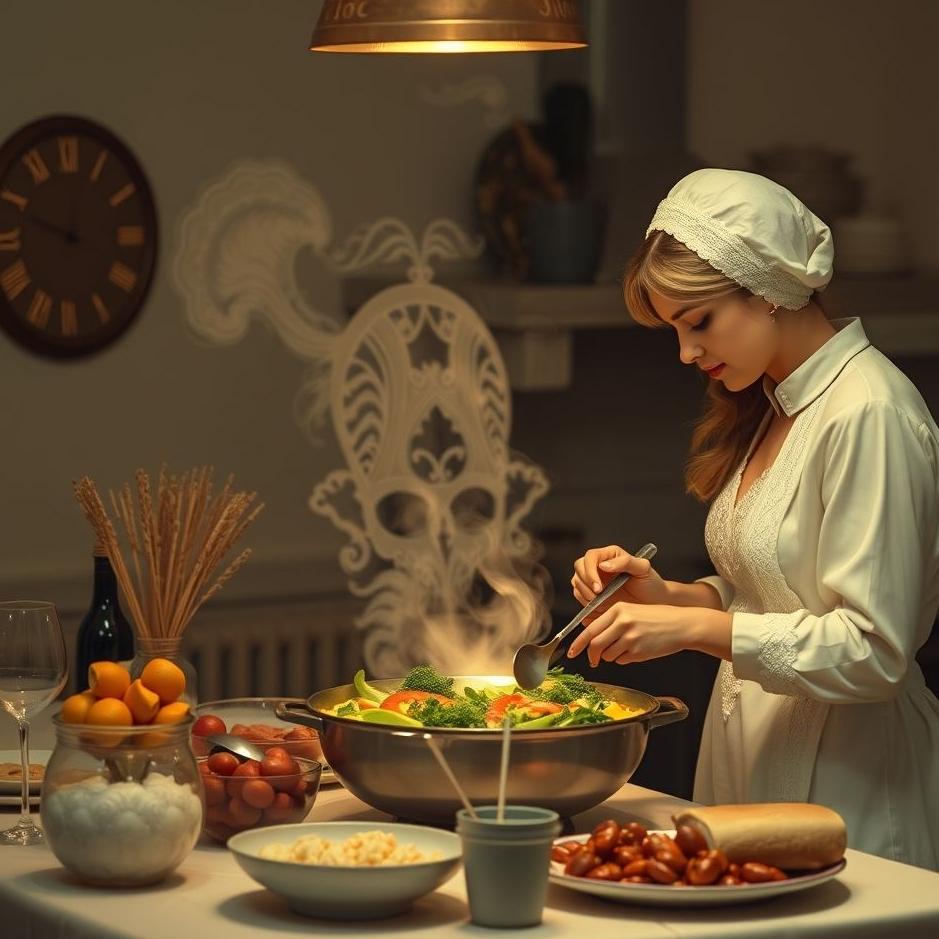 Dream : Preparing food for your fiancé in a dream
