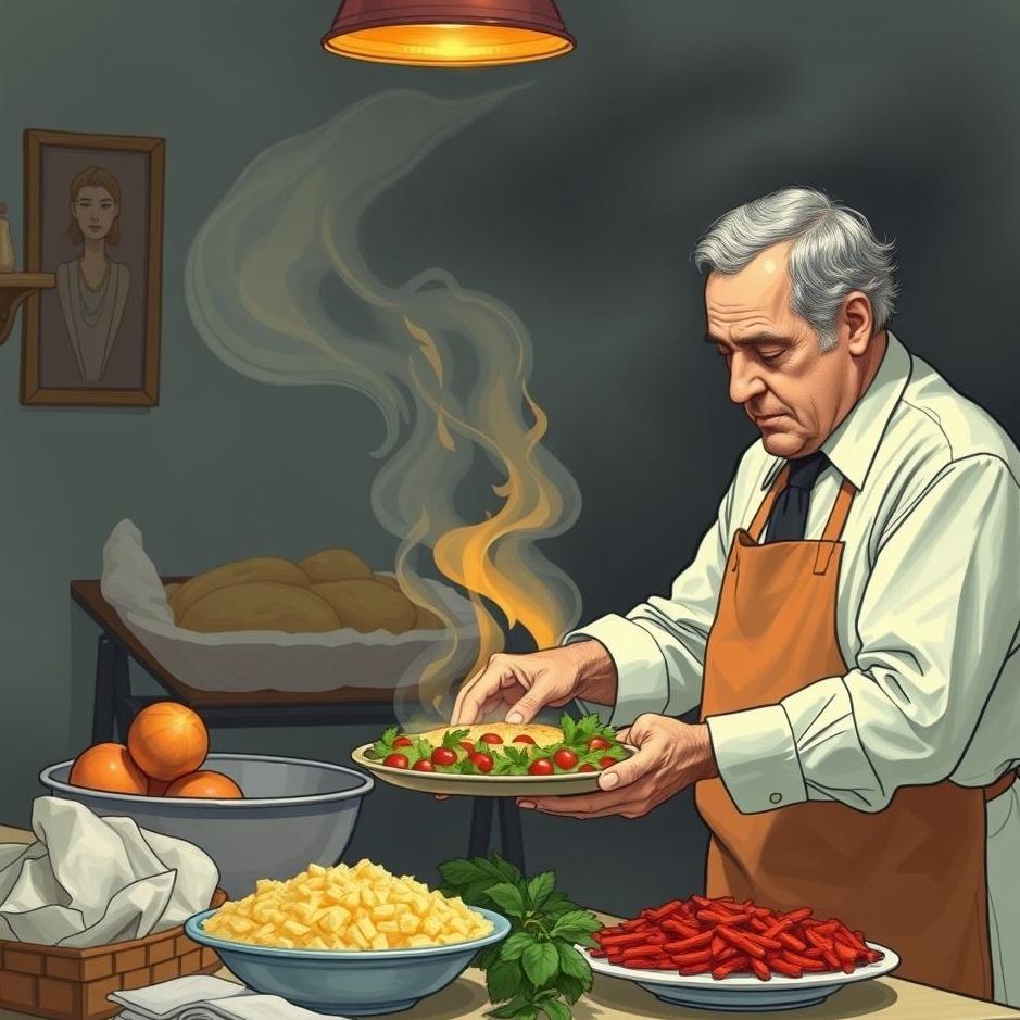 Dream : Preparing food for your former boss in your dream