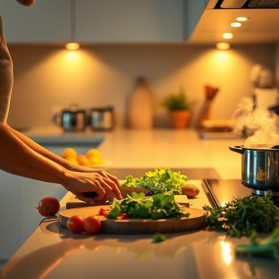 Dream : Preparing food in the kitchen in your dream