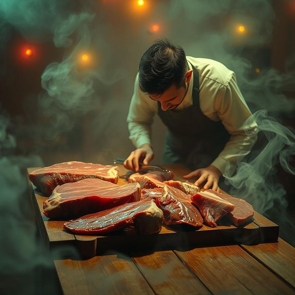 Dream : Preparing meat in a dream