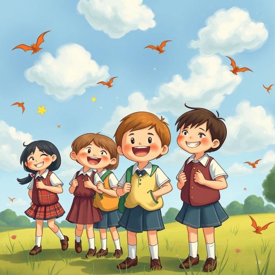 Dream : Primary school students in a dream