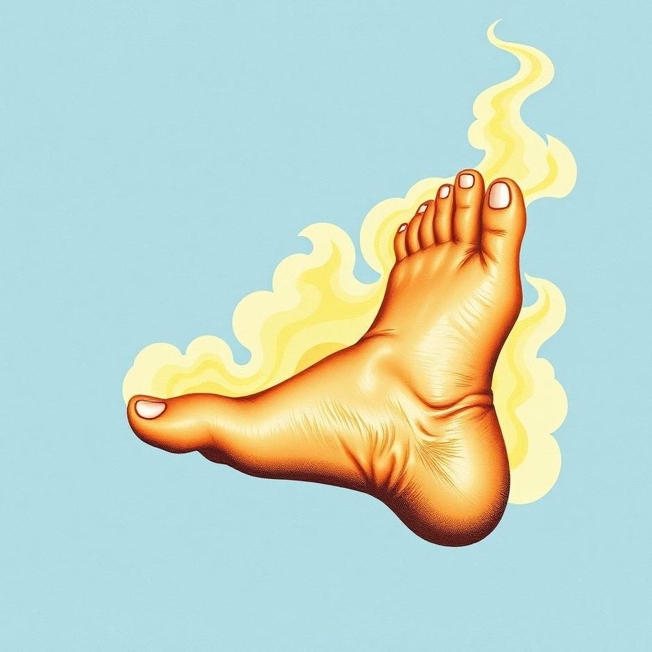 Dream : Print with foot in the dream