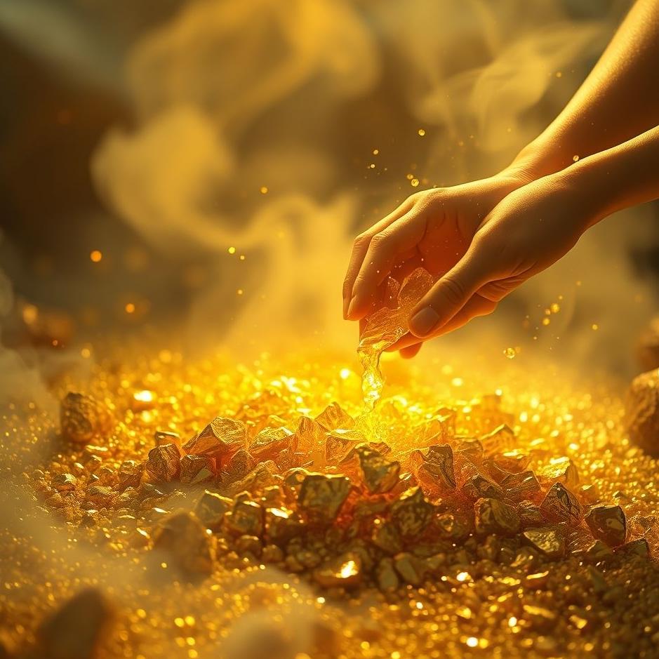 Dream : Processing gold in dream