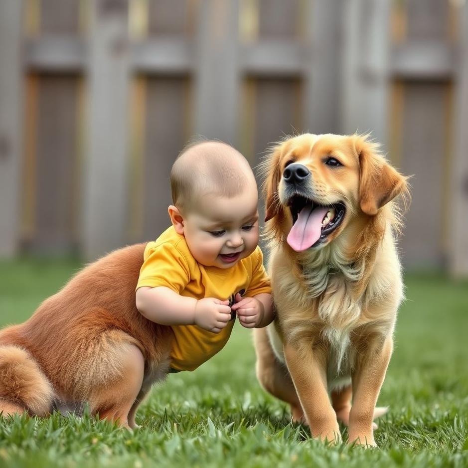 Dream : Protecting baby from dog 