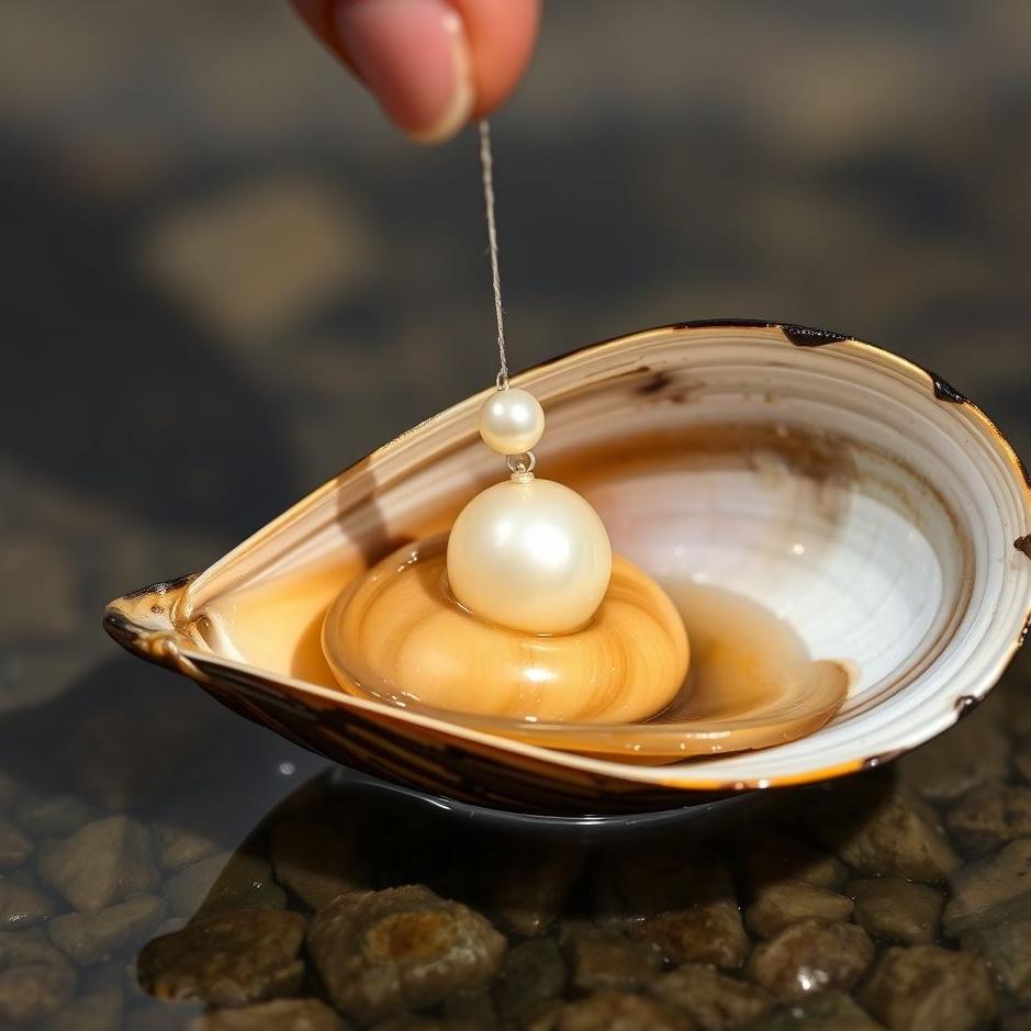 Dream : Pulling a pearl out of a mussel
