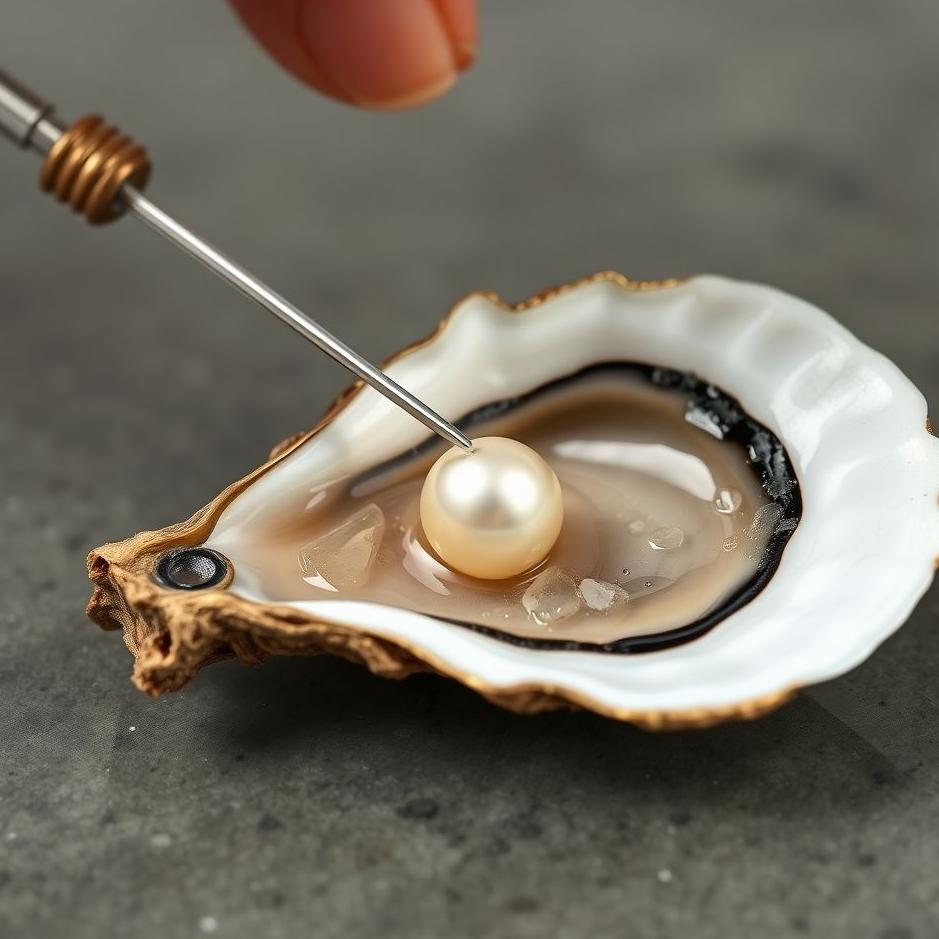 Dream : Pulling a pearl out of an oyster