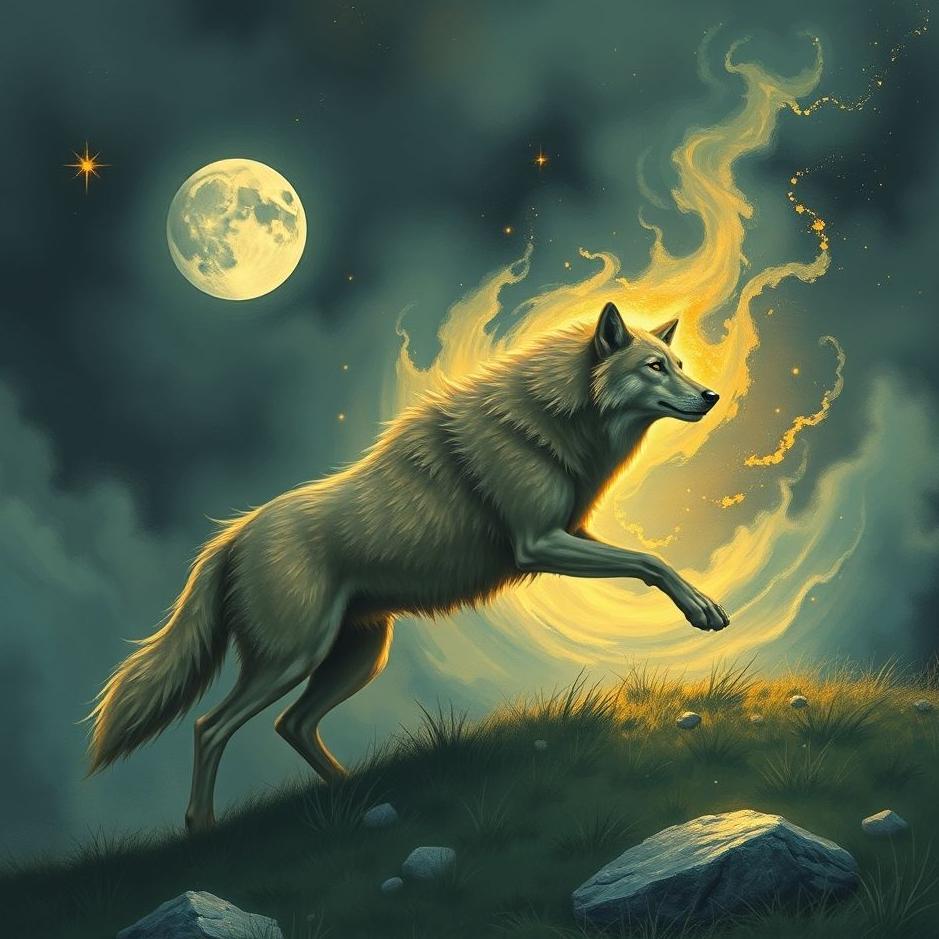 Dream : Pulling out a wolf in your dream