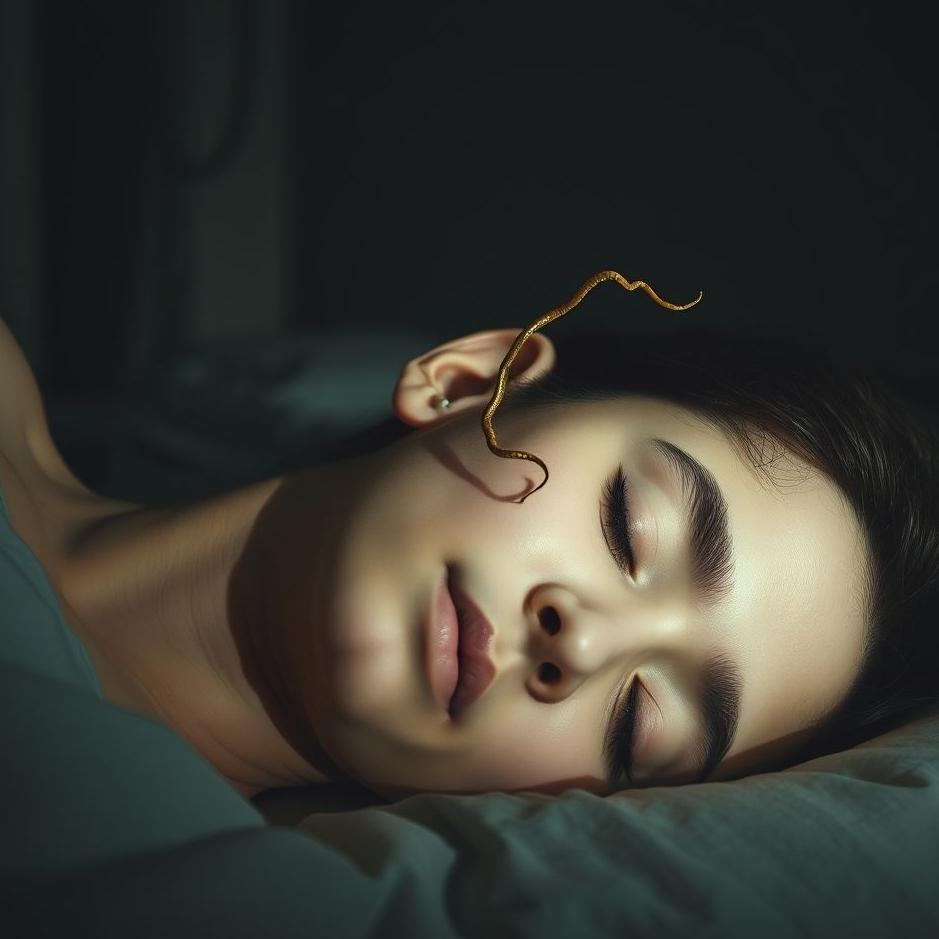 Dream : Pulling out a worm from your ear in a dream