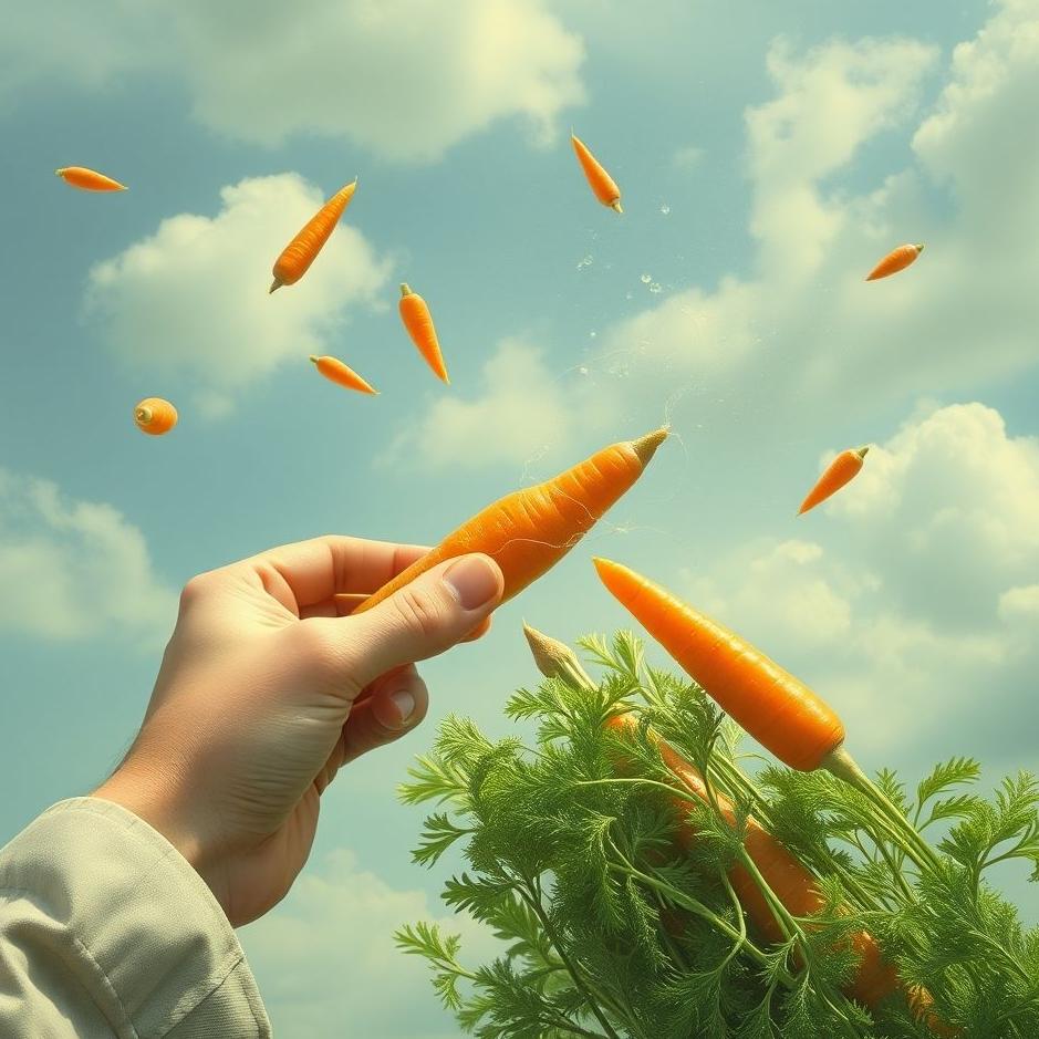 Dream : Pulling out carrots in a dream