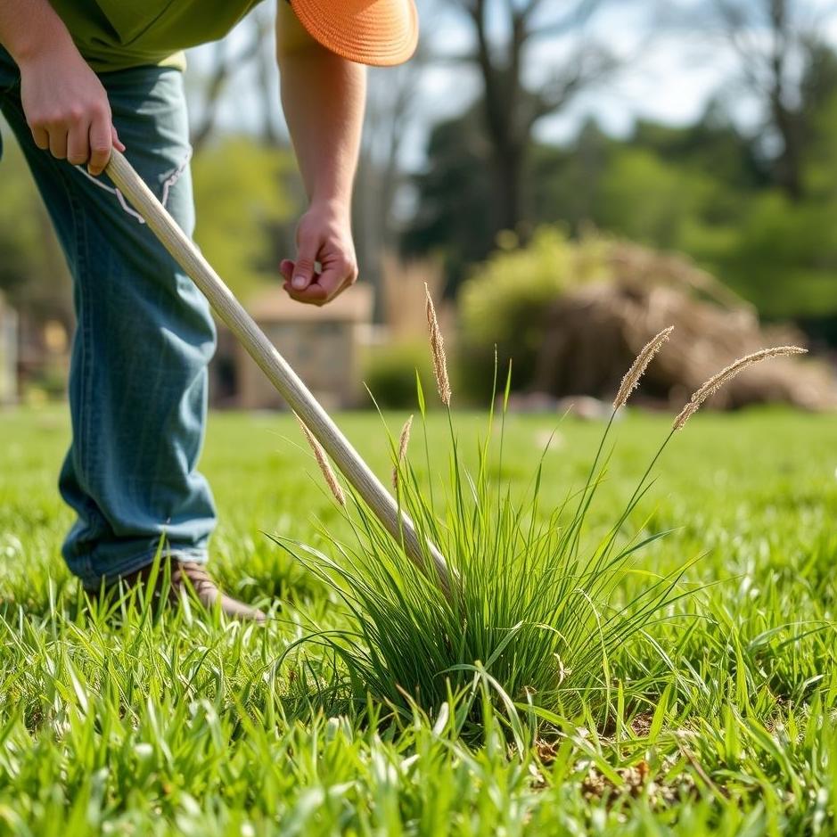 Dream : Pulling out grass