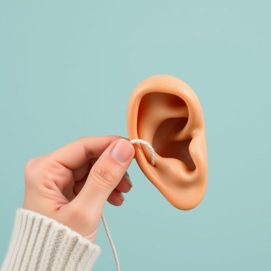 Dream : Pulling out string from ear