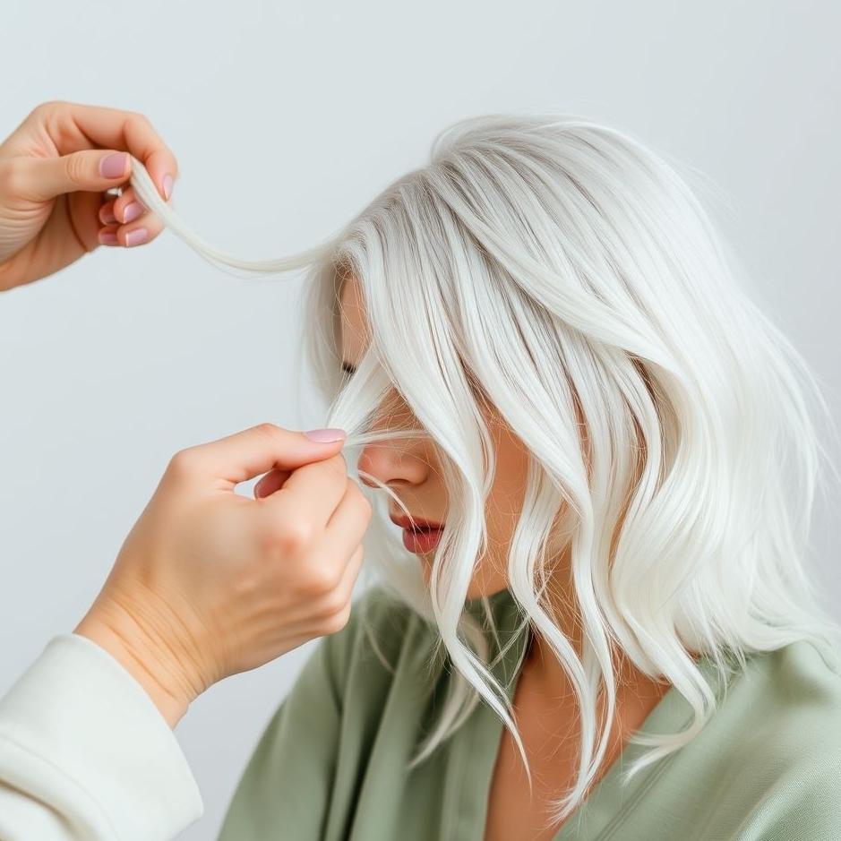 Dream : Pulling white hair 