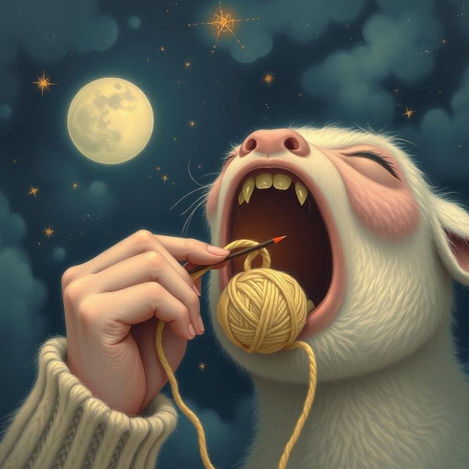 Dream : Pulling yarn from mouth in the dream
