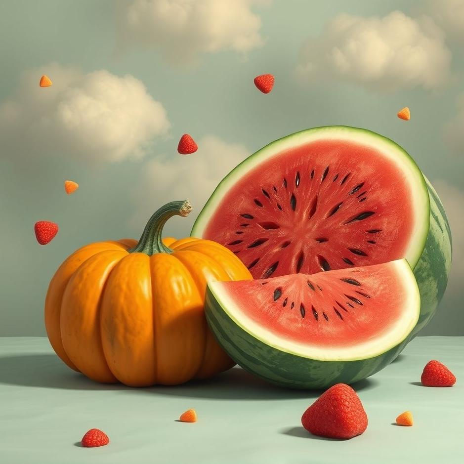 Dream : Pumpkin and watermelon in a dream