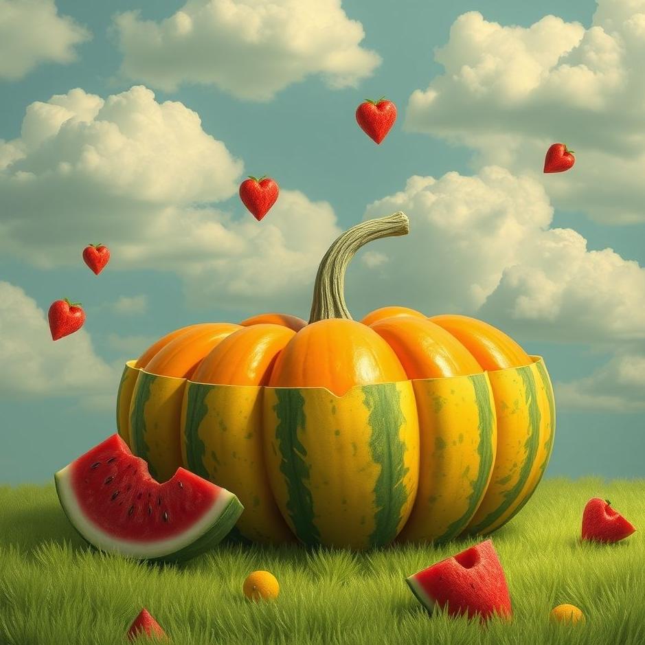 Dream : Pumpkin watermelon in a dream
