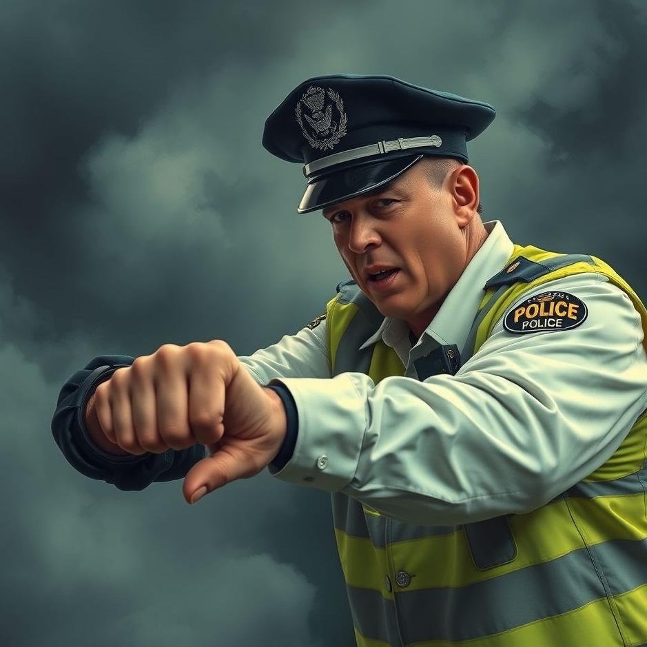 Dream : Punching a police officer in a dream