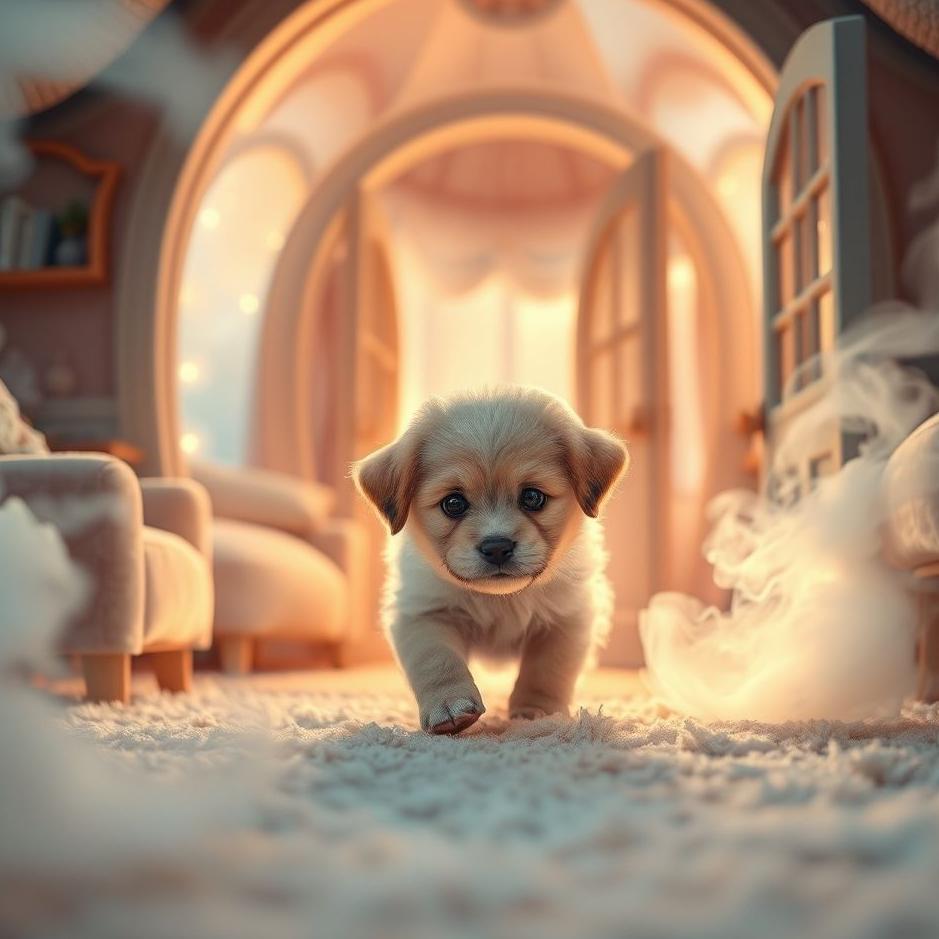Dream : Puppy entering the house in a dream